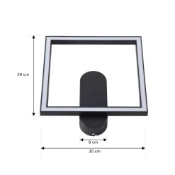 Lindby LED-loftslampe Yulla, sort