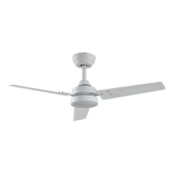 Lindby LED-loftventilator Aerallo, hvid, CCT, støjsvag
