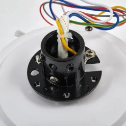 Lindby LED-loftventilator Aerallo, hvid, CCT, støjsvag