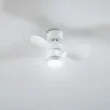 Lindby LED-loftventilator Enon, hvid, DC-motor, støjsvag