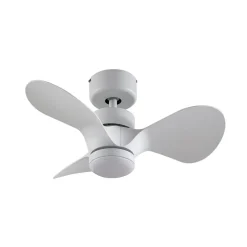 Lindby LED-loftventilator Enon, hvid, DC-motor, støjsvag