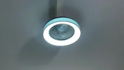 Lindby LED-loftventilator Mace, grå, støjsvag, CCT