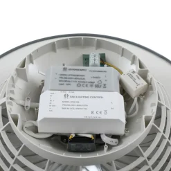 Lindby LED-loftventilator Mace, grå, støjsvag, CCT