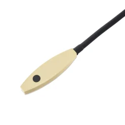 Lindby LED-læselampe Flexola, guld, rund, metal, stik