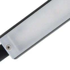 Lindby LED-læselampe Flexola, sort, kantet, stik