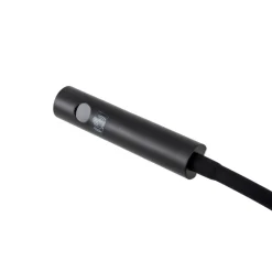 Lindby LED-læselampe Flexola, sort, kantet, stik