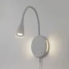 Lindby LED-læselampe Zayna, hvid, CCT, USB, dæmpbar, timer
