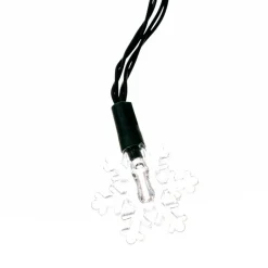 Lindby LED lyskæde Parrik, snefnug, 620 cm, IP44