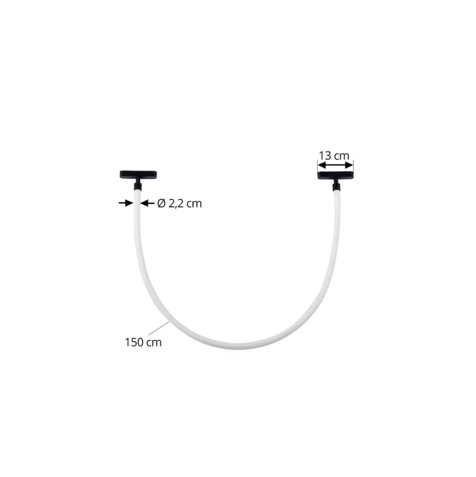 Lindby LED-lysslange Lumaro, længde 100 cm, tekstil, 48V