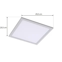 Lindby LED-panel Enhife, hvid, 30 x 30 cm, metal, 4.000 K
