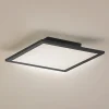 Lindby LED-panel Enhife, sort, 30 x 30 cm, metal, 4.000K