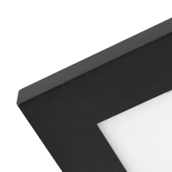 Lindby LED-panel Lamin, sort, 30 cm, CCT, dæmpbar, fjernbetjening