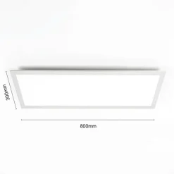 Lindby LED-panel Livel, CCT, 80 cm x 30 cm, fjernbetjening