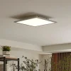 Lindby LED-panel Livel, 4000K, 40 cm x 40 cm, sølv, metal