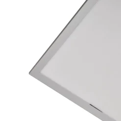 Lindby LED-panel Livel, 4000K, 40 cm x 40 cm, sølv, metal