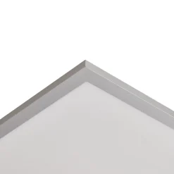 Lindby LED-panel Livel, 4000K, 40 cm x 40 cm, sølv, metal