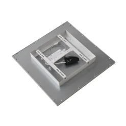 Lindby LED-panel Livel, 4000K, 40 cm x 40 cm, sølv, metal