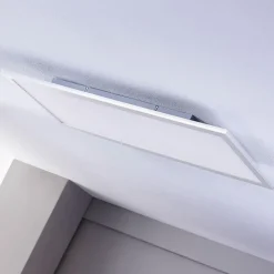 Lindby LED-panel Livel, 4000K, 80 cm x 30 cm, sølv, metal