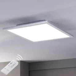 Lindby LED-panel Livel, sæt med 2, CCT, 40 cm x 40 cm, Fjernbetjening