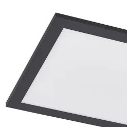 Lindby LED-panel Nelios, 80 x 30 cm, CCT, sort, metal
