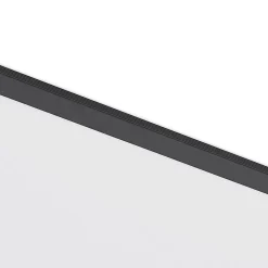 Lindby LED-panel Nelios, 80 x 30 cm, CCT, sort, metal