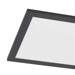Lindby LED-panel Nelios, 120 x 30 cm, CCT, sort, metal