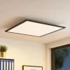 Lindby LED-panel Nelios, 62 x 62 cm, CCT, sort, metal