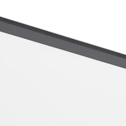 Lindby LED-panel Nelios, 62 x 62 cm, 4.000K, sort, metal