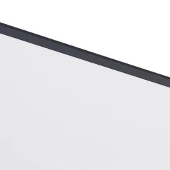Lindby LED-panel Nelios, 120 x 60 cm, 4000K, sort, metal