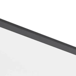 Lindby LED-panel Nelios, 80 x 30 cm, 4.000K, sort, metal