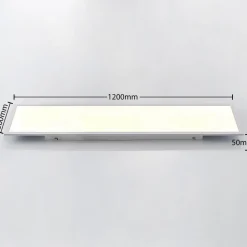 Lindby LED-panel Quais, 30 x 120 cm, hvid, aluminium, 4.000K