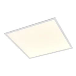 Lindby LED-panel Quais, 60 x 60 cm, hvid, aluminium, 4.000K