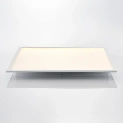 Lindby LED-panel Quais, 60 x 60 cm, hvid, aluminium, 4.000K