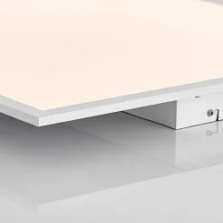 Lindby LED-panel Quais, 60 x 60 cm, hvid, aluminium, 4.000K