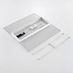 Lindby LED-panel Quais, 60 x 60 cm, hvid, aluminium, 4.000K