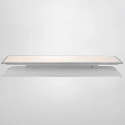 Lindby LED-panel Stenley, 4.000 K, 120 cm x 30 cm, sølv/hvid