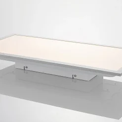 Lindby LED-panel Stenley, 4.000 K, 60 cm x 30 cm, sølv/hvid