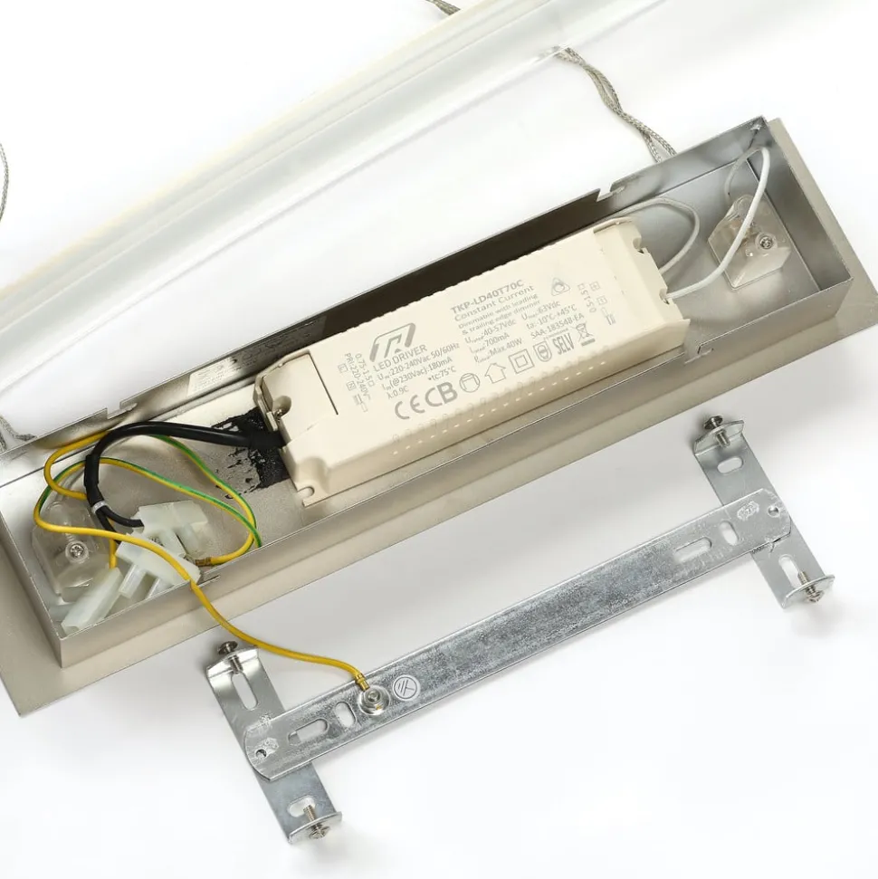 Lindby LED-pendellampe Manon, højdejusterbar, grå, metal
