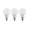 Lindby LED-pære E14 G45 4,5W 3.000K opal sæt med 3 stk