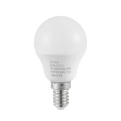 Lindby LED-pære E14 G45 4,5W 3.000K opal sæt med 3 stk
