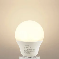 Lindby LED-pære E14 G45 4,5W 3.000K opal sæt med 10 stk