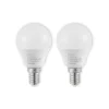 Lindby LED-pære E14 G45 4,5W 3.000K opal sæt med 2 stk
