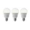 Lindby LED-pære, sæt med 3, E27, 8,5 W, mat, 3.000 K