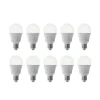Lindby LED-pære, sæt med 10 stk, E27, 8,5 W, mat, 3.000 K