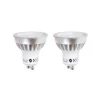 Lindby LED-reflektor GU10 5 W klar 3.000 K 55° sæt med 2 stk