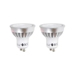 Lindby LED-reflektor GU10 5 W klar 3.000 K 55° sæt med 2 stk