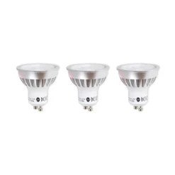 Lindby LED-reflektor GU10 5 W klar 3.000 K 55° sæt med 3 stk