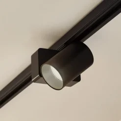 Lindby LED-skinnespot Linaro/Brinja, sort, 1-faset