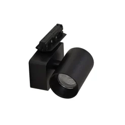 Lindby LED-skinnespot Linaro/Brinja, sort, 1-faset