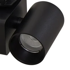 Lindby LED-skinnespot Linaro/Brinja, sort, 1-faset
